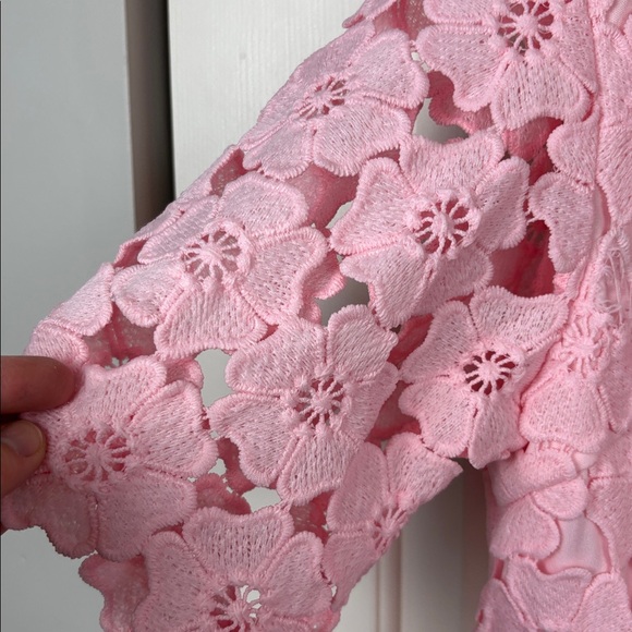 NWT Petal & Pup Tallie Button Up Pink Floral Mini Dress - 16 - Picture 3 of 9